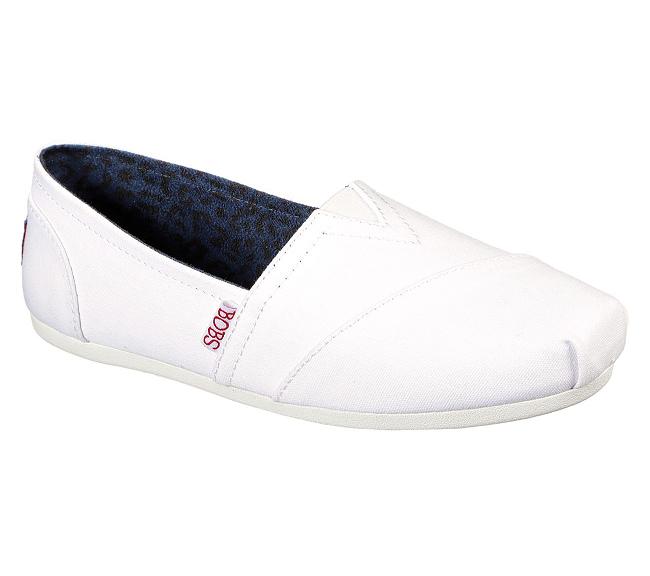 Zapatos Bobs Skechers Mujer - Plush Blanco TGPVW5087